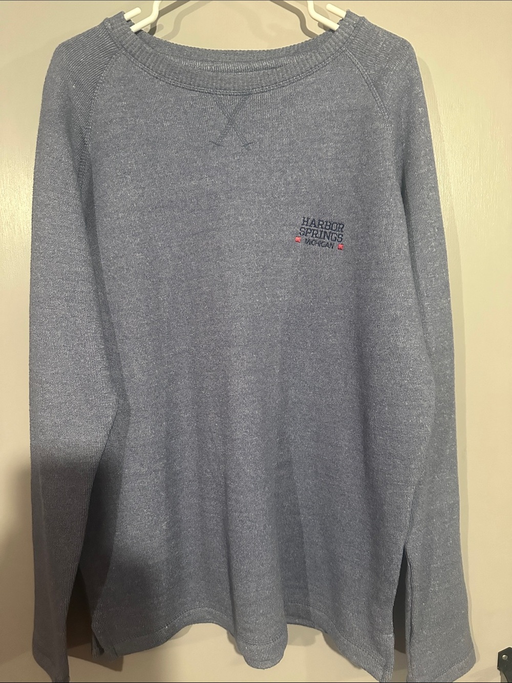 Light Blue Crewneck Sweater - Men's Casual Knit